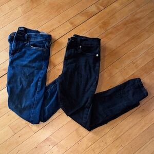 Skinny Jeans Bundle! Black and Blue, Banana Republic Skinny Jeans - 2P NWOT